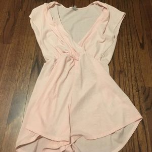 Pink lightweight urban romper